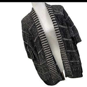 ALICE + OLIVIA cardigan sweater S black 3/4 sleeve
